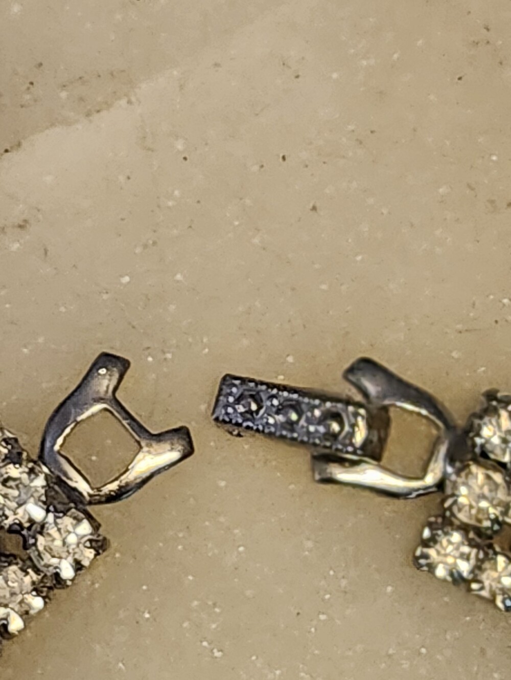 Stunning Rhinestone Three-Row Tennis Bracelet - Picture 7 of 10